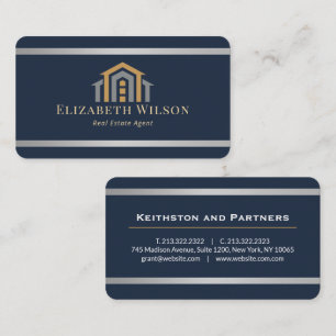 Carte De Visite Agents immobiliers promotionnels Realtor moderne