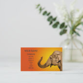 Carte De Visite Agiter l'éléphant (Debout devant)