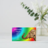 Carte De Visite Agiter l'éléphant (Debout devant)