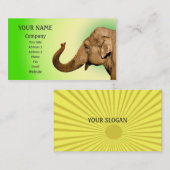 Carte De Visite Agiter l'éléphant (Devant / Derrière)
