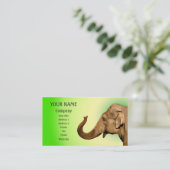 Carte De Visite Agiter l'éléphant (Debout devant)