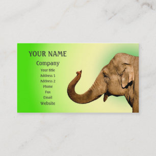 Carte De Visite Agiter l'éléphant