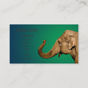 Carte De Visite Agiter l'éléphant