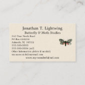 Carte De Visite Aglaope infausta - Skeletoniseur de feuilles d'ama (Dos)