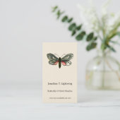 Carte De Visite Aglaope infausta - Skeletoniseur de feuilles d'ama (Debout devant)