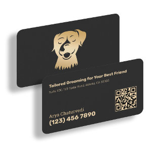 Carte De Visite Agrandissement de chien scannable