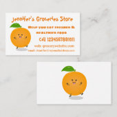 Carte De Visite Agréable agrumes d'orange (Devant / Derrière)