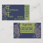 Carte de visite agricole (Devant / Derrière)