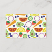 Carte De Visite Agricole CSA Marché Agricole Moderne Look (Dos)