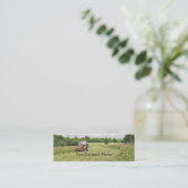 Carte de visite agricole de foin de coupe de (Debout devant)