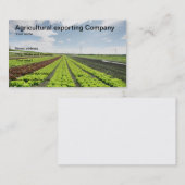 Carte de visite agricole d'entreprise exportatrice (Devant / Derrière)