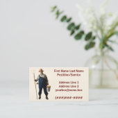 Carte De Visite Agriculteur (Debout devant)