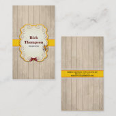 Carte De Visite Agriculteur de ferme d'abeille de (Devant / Derrière)