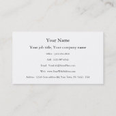 Carte De Visite Agriculteur rayé de terre de champ de ferme (Dos)