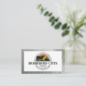 Carte De Visite Agriculteurs | Boucher | Barnyard Animaux (Debout devant)