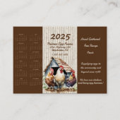 Carte De Visite Agriculteurs d'oeufs de poulet 2025 (Devant)