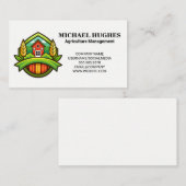 Carte De Visite Agriculture | Agriculture (Devant / Derrière)