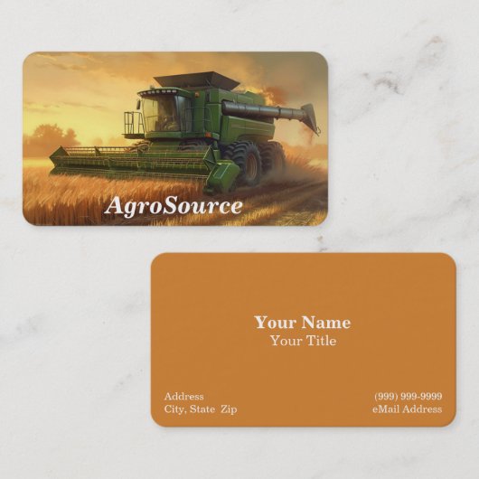 Carte De Visite Agriculture / Agriculture / Agriculture (Devant / Derrière)