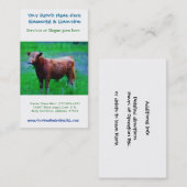 Carte De Visite Agriculture de bétail de ranch de boeuf (Devant / Derrière)