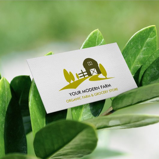 CARTE DE VISITE AGRICULTURE DE COULEUR MODERNE