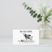 Carte De Visite Agriculture de la ferme d'élevage de vaches d'herb (Debout devant)