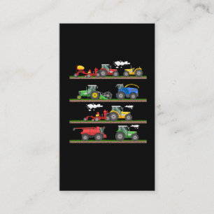 Carte De Visite Agriculture de la moto à moissonneuse