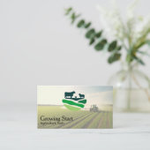 Carte De Visite Agriculture | Farmer | Tractor (Debout devant)