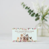 Carte De Visite Agritourisme Greyhound Poodle Aussie Carlin Corgi  (Debout devant)