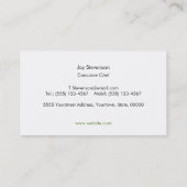 Carte De Visite Agritourisme végétarien rustique à table de restau (Dos)