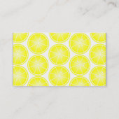 Carte De Visite Agrumes Impression - Citrons tranchés (Dos)