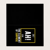 Carte De Visite Ah l'élément de surprise (Extérieur déplié)