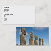 Carte De Visite Ahu Akivi, Rapa Nui, île de Pâques, Chili 2 (Devant / Derrière)