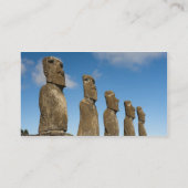 Carte De Visite Ahu Akivi, Rapa Nui, île de Pâques, Chili 2 (Dos)