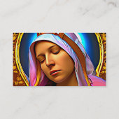 Carte De Visite AI Art de la bienheureuse Vierge Marie (Dos)