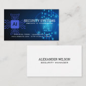Carte De Visite AI Digital Security | Protection Agency (Devant / Derrière)