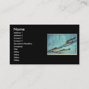 Carte De Visite Ai (truite) - Photos japonaises couleur Hiroshige