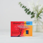 Carte De Visite Aidant professionnel sincère et amical  (Debout devant)