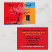 Carte De Visite Aidant professionnel sincère et amical  (Devant / Derrière)