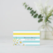 Carte De Visite Aide à domicile Aqua Daisy (Debout devant)