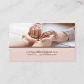 Carte De Visite Aide à domicile du fournisseur de soins (Dos)