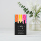 Carte De Visite aide à domicile travailleur urbain plus propre (Debout devant)