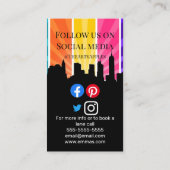 Carte De Visite aide à domicile travailleur urbain plus propre (Dos)