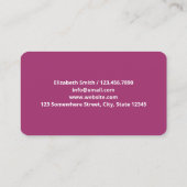 Carte De Visite Aide à l'allaitement et à la lactation (Dos)