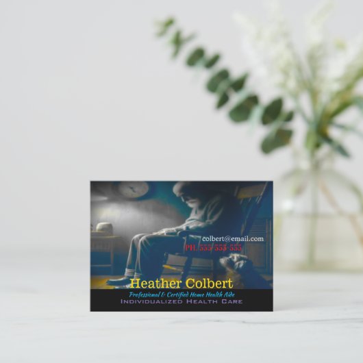 Carte De Visite Aide aux aidants naturels (Debout devant)