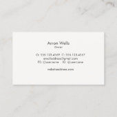 Carte De Visite Aide aux aidants naturels (Dos)