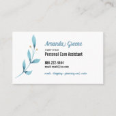 Carte De Visite Aide aux soins personnels (Devant)