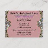 Carte De Visite Aide Carrie Birdy (Dos)