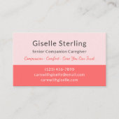 Carte De Visite Aide de carrière pour compagnon principal compatis (Devant)