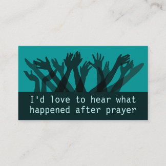 Carte De Visite Aide de rapport du ministère Testimony.Praise de