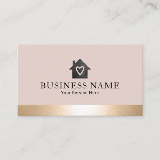 Carte De Visite Aide de santé Aide de santé Moderne Gold Frontière (Devant)